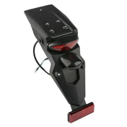 ABS Plastic Universal Motorcycle Rear Fender Mudguard LED Brake Tail Light