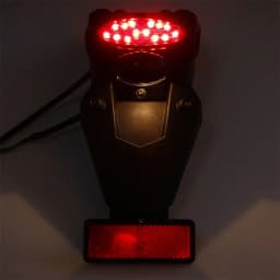 ABS Plastic Universal Motorcycle Rear Fender Mudguard LED Brake Tail Light