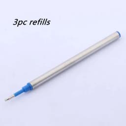 Luxury Metal Frosted Blue Rollerball Pen Write Switzerland Rose Golden Ball Point Pen Business Office School Supplies Writing