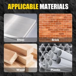 Versery 5-12mm Hex Shank 160mm Carbide Multi-Function Drill Bits Hole Saw For Brick Concrete Soft Tile Wood Metal