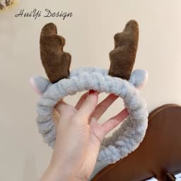 cute carrot Plush face wash hair band winter warm letter rabbit ear headbands fashion bow wide edge girl hair bands headdress