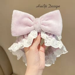 cute carrot Plush face wash hair band winter warm letter rabbit ear headbands fashion bow wide edge girl hair bands headdress