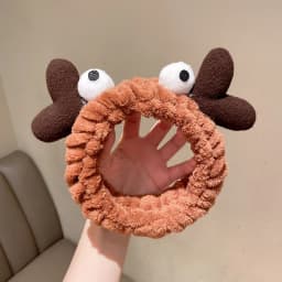 cute carrot Plush face wash hair band winter warm letter rabbit ear headbands fashion bow wide edge girl hair bands headdress