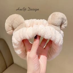 cute carrot Plush face wash hair band winter warm letter rabbit ear headbands fashion bow wide edge girl hair bands headdress