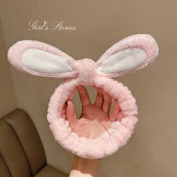 cute carrot Plush face wash hair band winter warm letter rabbit ear headbands fashion bow wide edge girl hair bands headdress