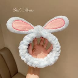 cute carrot Plush face wash hair band winter warm letter rabbit ear headbands fashion bow wide edge girl hair bands headdress