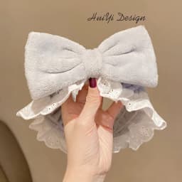 cute carrot Plush face wash hair band winter warm letter rabbit ear headbands fashion bow wide edge girl hair bands headdress