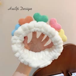 cute carrot Plush face wash hair band winter warm letter rabbit ear headbands fashion bow wide edge girl hair bands headdress