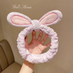 cute carrot Plush face wash hair band winter warm letter rabbit ear headbands fashion bow wide edge girl hair bands headdress