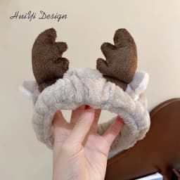 cute carrot Plush face wash hair band winter warm letter rabbit ear headbands fashion bow wide edge girl hair bands headdress
