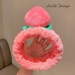 cute carrot Plush face wash hair band winter warm letter rabbit ear headbands fashion bow wide edge girl hair bands headdress