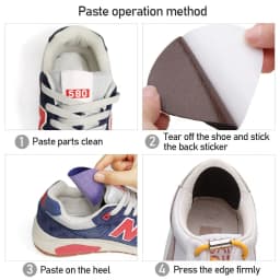 4Pcs/Set Fashion Woman Heel Repair Subsidy Shoes Hole Sticker Sneaker Lined Patch Cobbler Anti-wear Pads Foot Care Protector