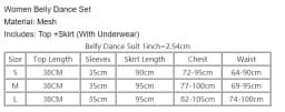 Belly Dance Costumes Set for Women Belly Dancing Exercise Clothing Belly Dance Top+long Skirt 2pcs Oriental Outfit Dance Wear