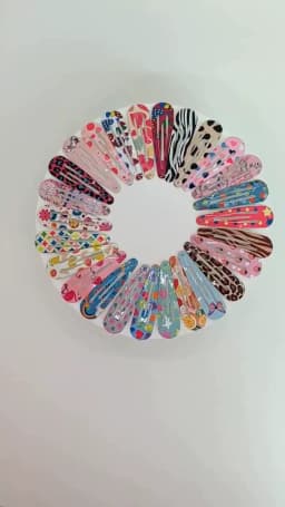 Girls Hair Accessories High-quality 10/20/30Pcs/Lot Printing Flower BB Hair Clip Paint Dripping Hairpins Colorful Kids Headdress