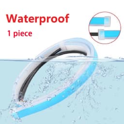 LED DRL Car Daytime Running Light Flexible Waterproof Strip Auto Headlights White 60cm Turn Signal Yellow Brake Flow Lights 12V