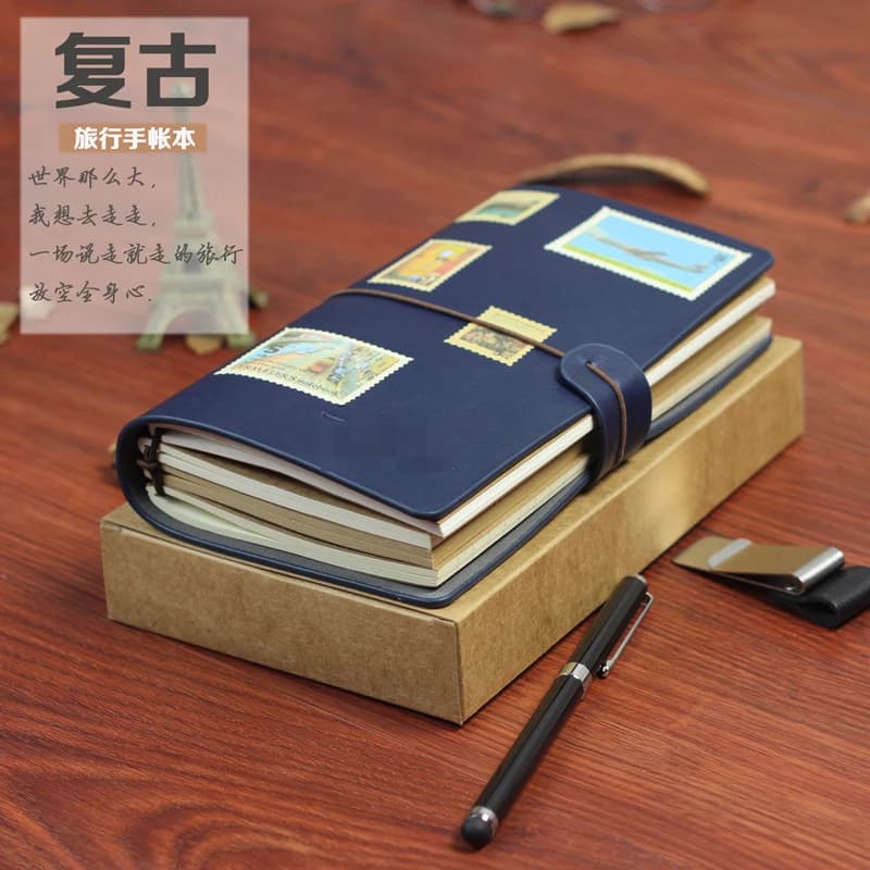 Korea Bandage Creative Handbook A6 Retro Portable Travel Notepad Diary Notebook