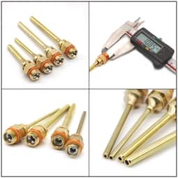 1Pcs Hot Melt Glue Gun Copper Anti-leakage Long Nozzle Large and Small Diameter Nozzle Hot Melt Glue Gun Nozzles