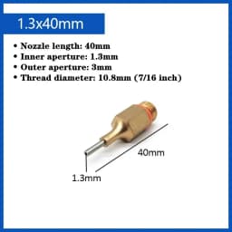 1Pcs Hot Melt Glue Gun Copper Anti-leakage Long Nozzle Large and Small Diameter Nozzle Hot Melt Glue Gun Nozzles