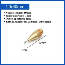 1Pcs Hot Melt Glue Gun Copper Anti-leakage Long Nozzle Large and Small Diameter Nozzle Hot Melt Glue Gun Nozzles
