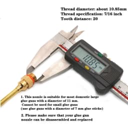1Pcs Hot Melt Glue Gun Copper Anti-leakage Long Nozzle Large and Small Diameter Nozzle Hot Melt Glue Gun Nozzles