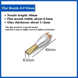 1Pcs Hot Melt Glue Gun Copper Anti-leakage Long Nozzle Large and Small Diameter Nozzle Hot Melt Glue Gun Nozzles