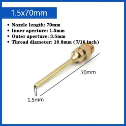 1Pcs Hot Melt Glue Gun Copper Anti-leakage Long Nozzle Large and Small Diameter Nozzle Hot Melt Glue Gun Nozzles