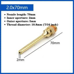 1Pcs Hot Melt Glue Gun Copper Anti-leakage Long Nozzle Large and Small Diameter Nozzle Hot Melt Glue Gun Nozzles