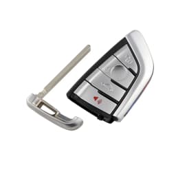 YIQIXIN Remote Smart Card Key 3/4 Buttons Shell Case For BMW 1 2 3 4 5 6 7 Series X1 X3 X5 X6 X5M X6M F Class Fob Insert Blade