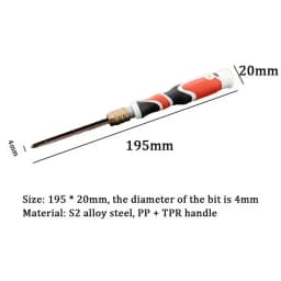 1pc 4mm Adjustable Dual Purpose Screwdriver With Phillips And Slotted Multifunctional Retractable Screwdriver For Office Home