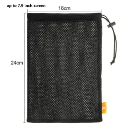HAWEEL Headphone Phone Nylon Mesh Storage Pouch Bag For Smart Phones/iPad/Power Bank/Camera Accessories/18.5x9cm/24x16cm