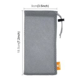 HAWEEL Headphone Phone Nylon Mesh Storage Pouch Bag For Smart Phones/iPad/Power Bank/Camera Accessories/18.5x9cm/24x16cm
