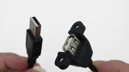 0.3m-5m USB 2.0 Male-to-Female Extension Cable With Panel Mounting Screw Holes to Fix Industrial Control Chassis Adapter