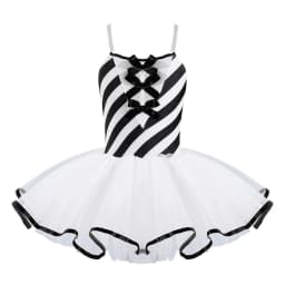 Christmas Elf Tutu Dress Ballet Dance Leotard Kids Girls Figure Skating Dress Sleeveless Mesh Bowknot Sequin Performance Costume