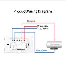 ANDELI WiFi Smart Boiler Switch 20A 4400w Water Heater Smart Life Tuya APP Remote Control Alexa Echo Google Home Voice Control