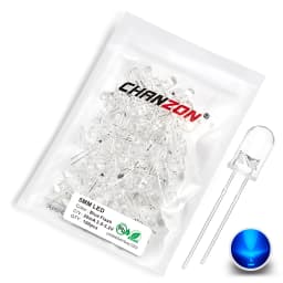 100 Pcs 5mm Led Diode Flashing White Red Green Blue Yellow Rgb Fast Slow Flash Diffused Clear Color Changing Light Emitting Lamp