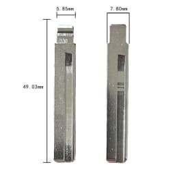 10pcs 130# HY20 Metal Uncut Blank Flip Remote Key Blade for Hyundai Kia for Keydiy KD Xhorse VVDI JMD Remote Car Key Blanks