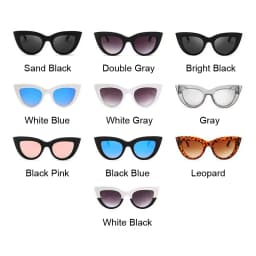 Brand Cat Eye Sunglasses Woman  Fashion Big Frame Sun Glasses Female Plastic Retro Designer Classic Cateye Vintage Gafas De Sol
