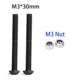 20pcs M2/M3 25mm/30mm Long Screws10.9 Round Head Hex Screw for RC FPV Drone F3 F4 F7 Flight Control ESC Fly Tower Parts
