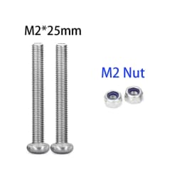 20pcs M2/M3 25mm/30mm Long Screws10.9 Round Head Hex Screw for RC FPV Drone F3 F4 F7 Flight Control ESC Fly Tower Parts