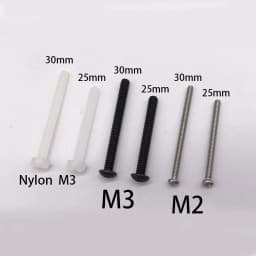 20pcs M2/M3 25mm/30mm Long Screws10.9 Round Head Hex Screw for RC FPV Drone F3 F4 F7 Flight Control ESC Fly Tower Parts