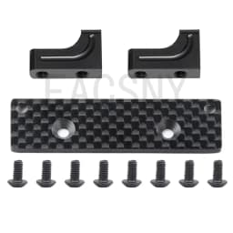 Aluminum Servo Mount Carbon Fiber Holder Servo Fixed Bracket for 1:10 Axial SCX10-AXI03004 Capra 1.9 Upgrade Parts