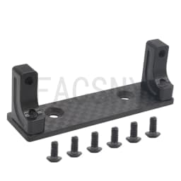 Aluminum Servo Mount Carbon Fiber Holder Servo Fixed Bracket for 1:10 Axial SCX10-AXI03004 Capra 1.9 Upgrade Parts