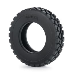YEAHRUN 22/25/28/30mm Rubber Tyres Wheel Tires for Tamiya 1/14 RC Trailer Tractor Truck Front & Rear Wheel Rims Accessories Part