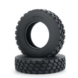 YEAHRUN 22/25/28/30mm Rubber Tyres Wheel Tires for Tamiya 1/14 RC Trailer Tractor Truck Front & Rear Wheel Rims Accessories Part