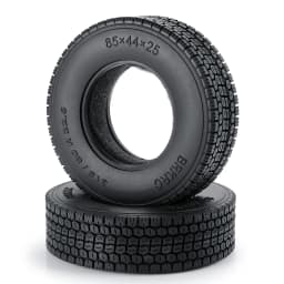 YEAHRUN 22/25/28/30mm Rubber Tyres Wheel Tires for Tamiya 1/14 RC Trailer Tractor Truck Front & Rear Wheel Rims Accessories Part