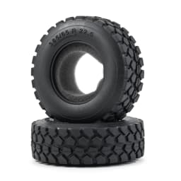 YEAHRUN 22/25/28/30mm Rubber Tyres Wheel Tires for Tamiya 1/14 RC Trailer Tractor Truck Front & Rear Wheel Rims Accessories Part