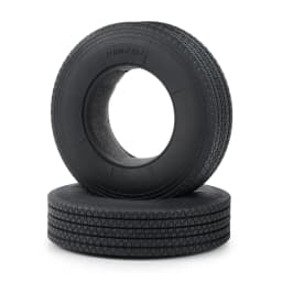 YEAHRUN 22/25/28/30mm Rubber Tyres Wheel Tires for Tamiya 1/14 RC Trailer Tractor Truck Front & Rear Wheel Rims Accessories Part