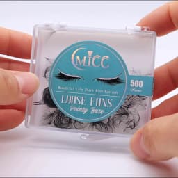 MICC 3D 14D 7mm 20mm Pointy Base Medium Stem Slim Thin Premade Volume Loose Fans Lashes Russian Fan Eyelash Extensions Faux Mink