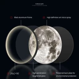 Moon LED Wall Light For Bedroom Kid's Room Foyer Living Room Coffee Bar Aisle Hallway Gallery Studyroom Loft Indoor Home Lights