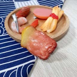 Creative simulation shrimp bacon sausage 3d stereo ins wind side clip food play fun funny hair accessories hairpin female
